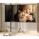 ECRAN de PROIECTIE MANUAL, PE TREPIED, DELI, 16:9, 124.5 x 220 cm*