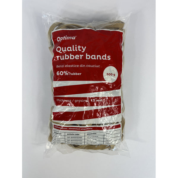 ELASTIC pentru BANI OPTIMA, LATIME 8mm, D 120, punga de 500 gr, natural