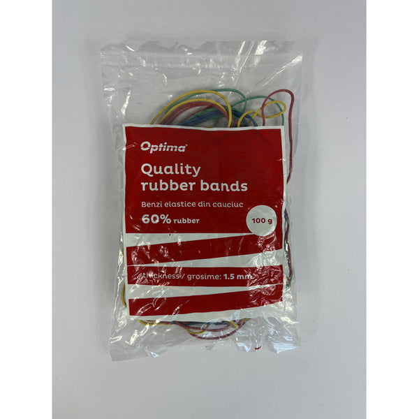 ELASTIC pentru BANI OPTIMA, LATIME 1.5mm, D 65, punga de 100 gr, culori asortate*