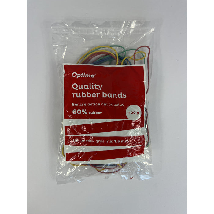 ELASTIC pentru BANI OPTIMA, LATIME 1.5mm, D 65, punga de 100 gr, culori asortate*