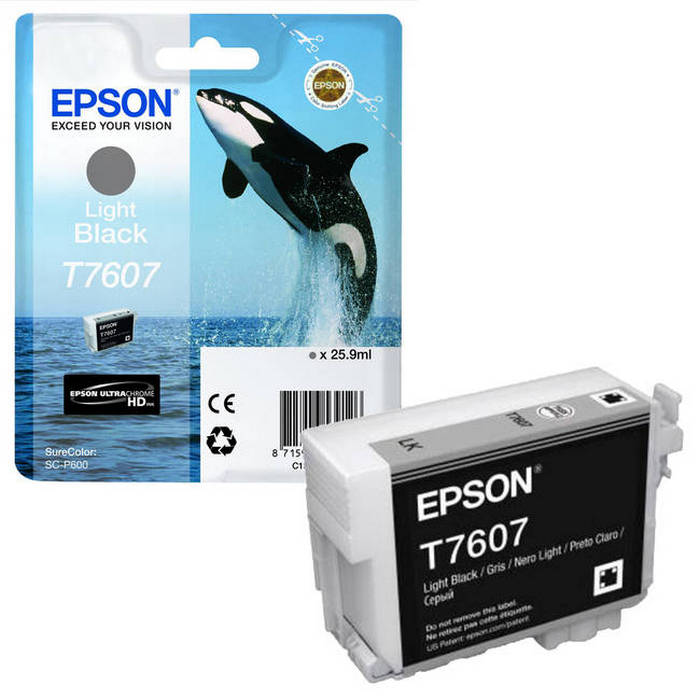 EPSON INK C13T76074010 LIGHT BLACK - 25.9ml*