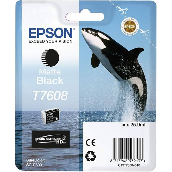 EPSON INK C13T76084010 MATTE BLACK - 25.9ml*