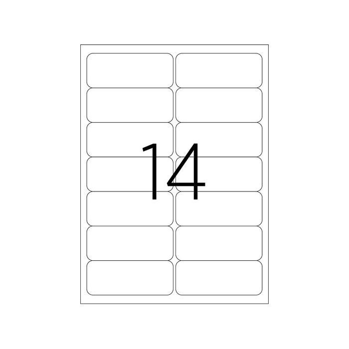 ETICHETE ADEZIVE ALBE format A4, colturi drepte, 100 coli/top