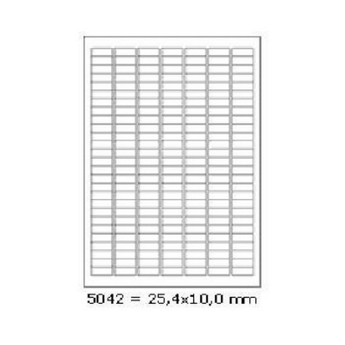 ETICHETE ADEZIVE ALBE format A4, colturi drepte, 100 coli/top
