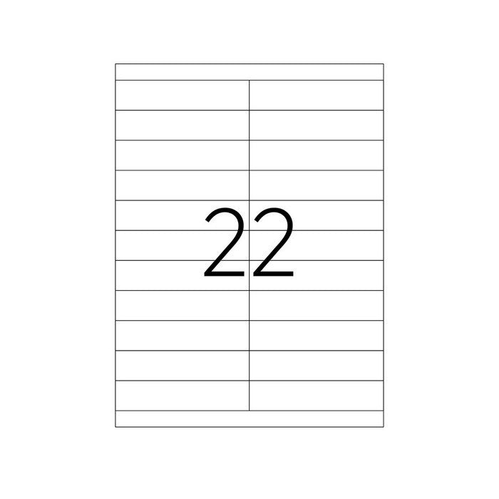 ETICHETE ADEZIVE ALBE format A4, colturi drepte, 100 coli/top