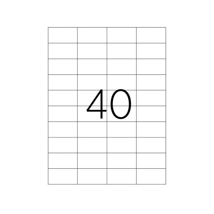 ETICHETE ADEZIVE ALBE format A4, colturi drepte, 100 coli/top