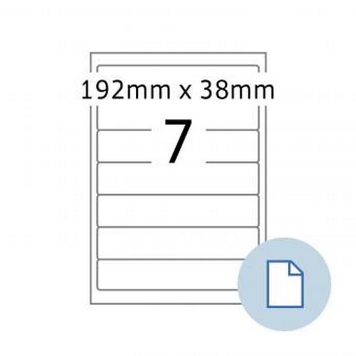 ETICHETE ADEZIVE ALBE format A4, colturi drepte, 100 coli/top
