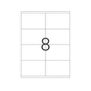 ETICHETE ADEZIVE ALBE format A4, colturi drepte, 100 coli/top