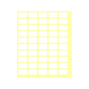 ETICHETE ADEZIVE ALBE RECTANGULARE, la plic