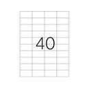 ETICHETE ADEZIVE ALBE format A4, colturi drepte, 100 coli/top