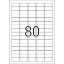 ETICHETE ADEZIVE ALBE format A4, colturi drepte, 100 coli/top