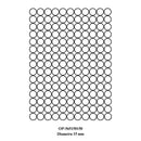 ETICHETE ADEZIVE ALBE OPTIMA, A4, ROTUNDE, 100 coli/top