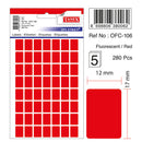 ETICHETE ADEZIVE COLOR TANEX, RECTANGULARE, la set