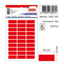 ETICHETE ADEZIVE COLOR TANEX, RECTANGULARE, la set