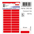 ETICHETE ADEZIVE COLOR TANEX, RECTANGULARE, la set