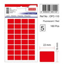 ETICHETE ADEZIVE COLOR TANEX, RECTANGULARE, la set