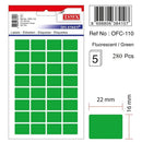 ETICHETE ADEZIVE COLOR TANEX, RECTANGULARE, la set
