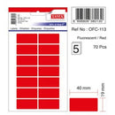 ETICHETE ADEZIVE COLOR TANEX, RECTANGULARE, la set