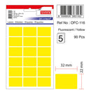 ETICHETE ADEZIVE COLOR TANEX, RECTANGULARE, la set