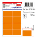 ETICHETE ADEZIVE COLOR TANEX, RECTANGULARE, la set