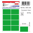 ETICHETE ADEZIVE COLOR TANEX, RECTANGULARE, la set