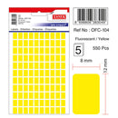 ETICHETE ADEZIVE COLOR TANEX, RECTANGULARE, la set