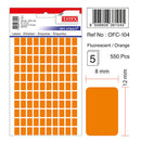 ETICHETE ADEZIVE COLOR TANEX, RECTANGULARE, la set