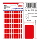 ETICHETE ADEZIVE COLOR TANEX, RECTANGULARE, la set