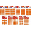 ETICHETE ADEZIVE COLOR TANEX, RECTANGULARE, la set