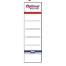 ETICHETE BIBLIORAFT OPTIMA, pentru BIBLIORAFT de 8 cm, set 10 buc