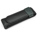 ETUI PELIKAN DIN PIELE, TG22 negru-verde, pentru 2 instrumente de scris*