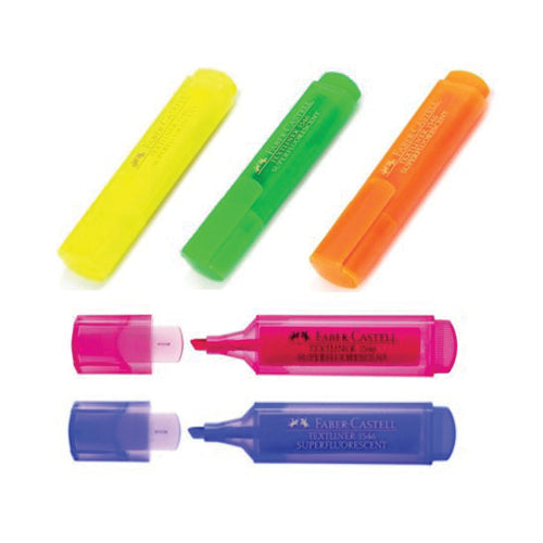 TEXTMARKER (EVIDENTIATOR) FABER-CASTELL 1546 SUPERFLUORESCENT, PROMO BackToSchool*
