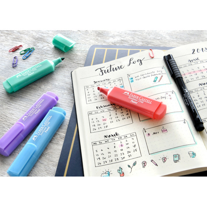 TEXTMARKER (EVIDENTIATOR) FABER-CASTELL 1546 PASTEL, PROMO BackToSchool*