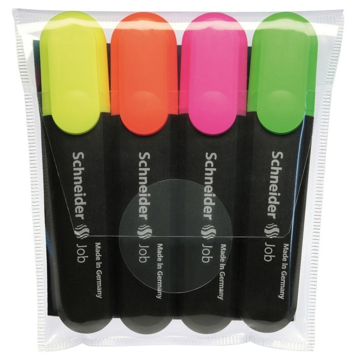 TEXTMARKER (EVIDENTIATOR) SCHNEIDER Job 150, set 4 buc, PROMO BackToSchool*