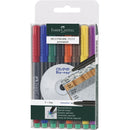MARKER MULTIMARK FABER-CASTELL - set 8 bucati, scriere de la 0,40 mm la 1,00 mm