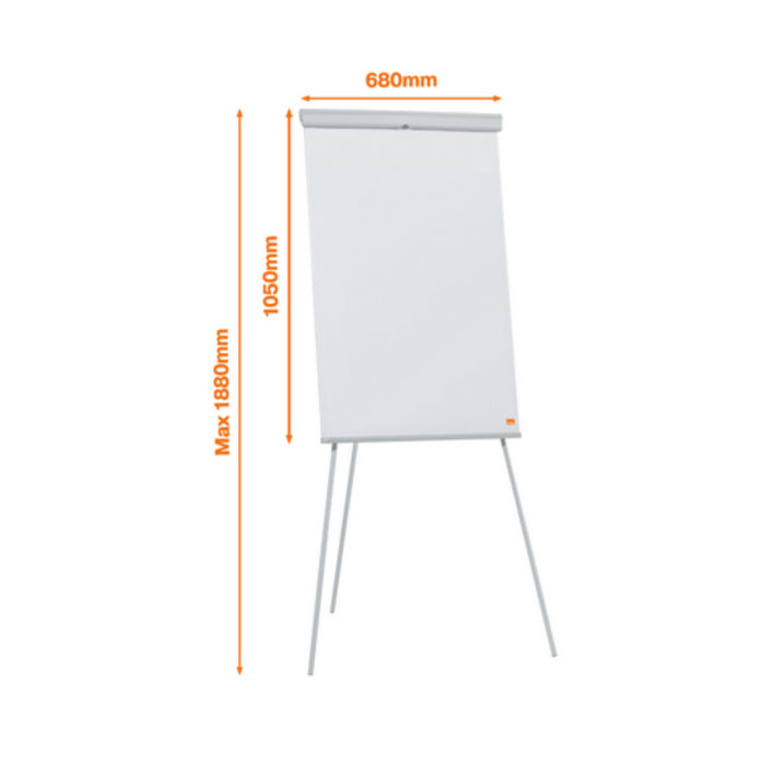 FLIPCHART MAGNETIC NOBO Essentials, otel lacuit, trepied, magnetic*