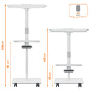 FLIPCHART MAGNETIC NOBO Move&Meet, 68 x 104 cm, doua fete magnetice, include marker*