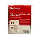 FOLIE DOCUMENTE A4 CRISTAL OPTIMA Premium, 100 microni, set 100 buc