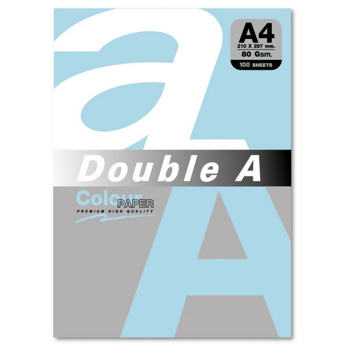 HARTIE COLOR A4 Double A, 80gr/mp, culori PASTEL, 100 coli/top