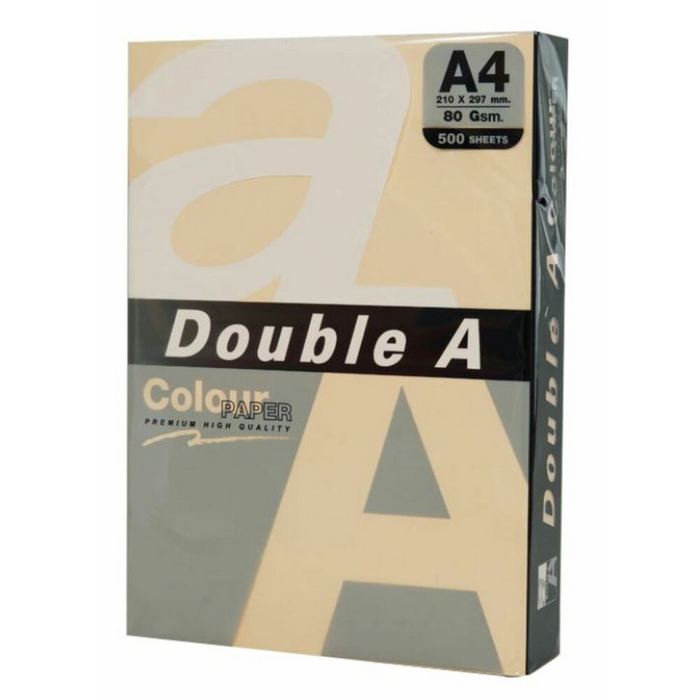 HARTIE COLOR A4 Double A, 80gr/mp, culori PASTEL, 500 coli/top