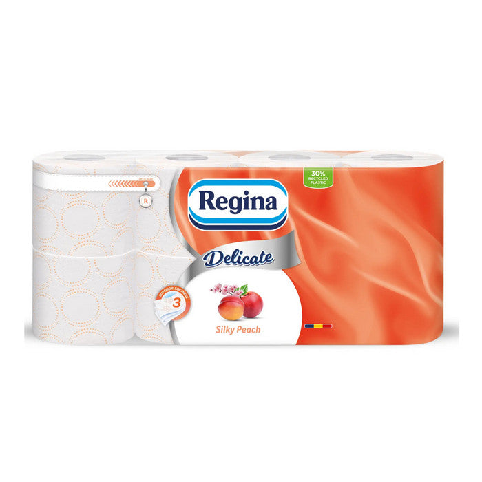 HARTIE IGIENICA ALBA REGINA DELICATE, 3 straturi, 130 foi, 16,25 m, pachet 8 role