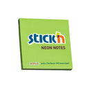 NOTES ADEZIV 76 x 76mm, 100 file/set, CULORI NEON