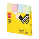 INDEX ADEZIV DELI 19 x 76 mm, DLEA11002, PASTEL, HARTIE, 4 x 100 file/set