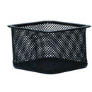 SUPORT pentru AGRAFE, FORMA PATRATA, 80 x 80 x 30 mm, din PLASA METALICA, MESH Black