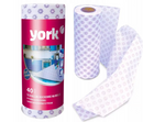 LAVETA UNIVERSALA MULTIFUNCTIONALA YORK, 25 x 40 cm, alb/albastre, rola 40 buc