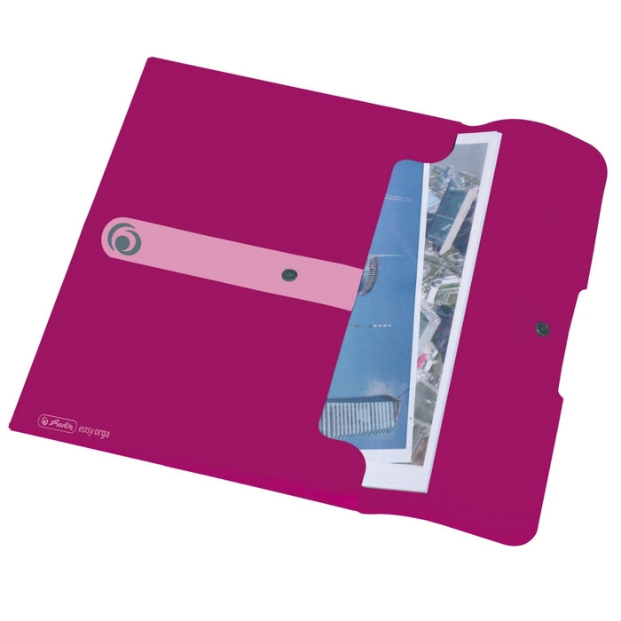 MAPA PLASTIC A4 EASY ORGA, INCHIDERE cu CAPSA, CULORI OPACE SI TRANSPARENTE