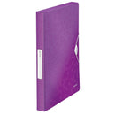 MAPA PLASTIC A4 LEITZ Wow Jumbo, cotor 30mm si elastic, CULORI METALIZATE