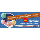 MARKER pentru TEXTILE ARTLINE for Fabric, ALB - scriere 1,20 mm