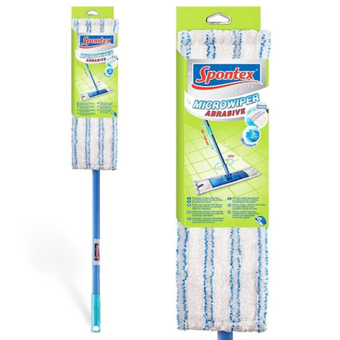 MOP plat SPONTEX cu maner telescopic