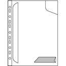 MAPA PLASTIC A4 LEITZ Combi File, cu eticheta, set 5 buc, TRANSPARENTA